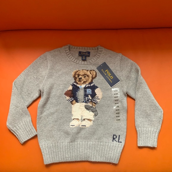 Polo Ralph Lauren Other - New! RALPH LAUREN Kids Football Bear Sweater